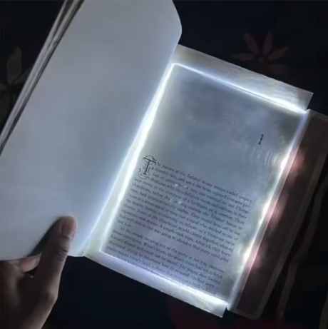 LED Flat Night Vision Reading Light – Portable Book Light for Bed & TravelLED Flach-Leselampe für die Nacht – Tragbares Buchlicht für Bett & Reisen